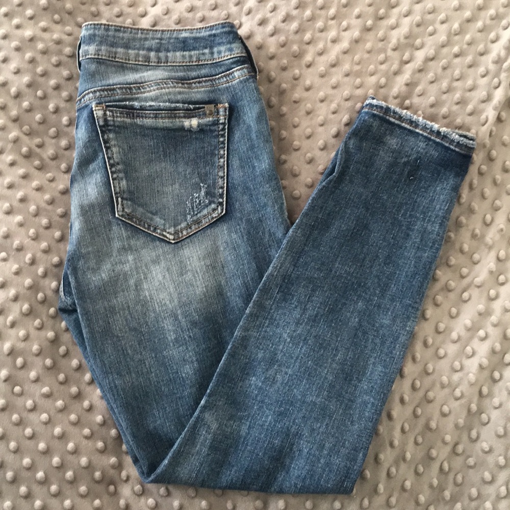 Silver Aiko Skinny Jeans.